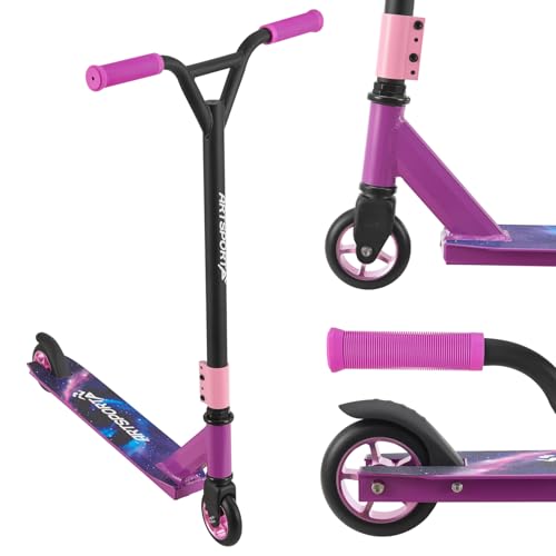 ArtSport Trottinette Stunt Galactic Cruiser – Trottinette Freestyle pour Enfants et Adolescents – Guidon à 360°, Roues en...