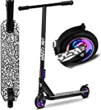 LIONELO Whizz Neo Trottinette pour Enfants, Stunt Scooter LED, Freestyle, lger en Aluminium, Roues de 110 mm, Roulements Robuste...